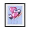 Stupell Industries Heart Balloons Celebration Framed Print Under Glass, design by Michael Willett